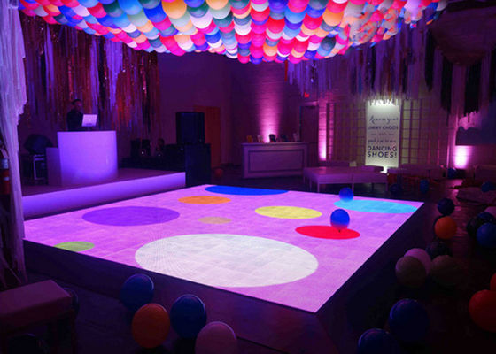 رویداد کلوپ P4.81 صفحه نمایش LED طبقه کف رقص 500 * 500 میلی متر UL ISO تأیید شده
