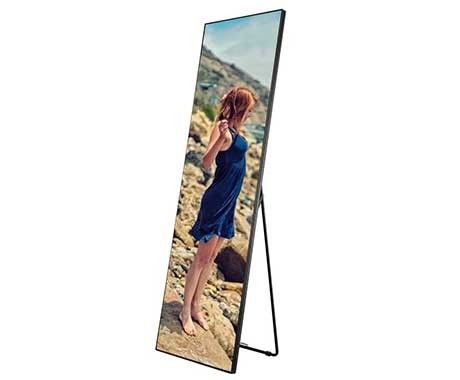 صفحه نمایش تبلیغاتی داخلی 3 میلی متر RGB چراغ پوستر ، صفحه نمایش الکترونیکی پوستر 576 * 1920 میلی متر